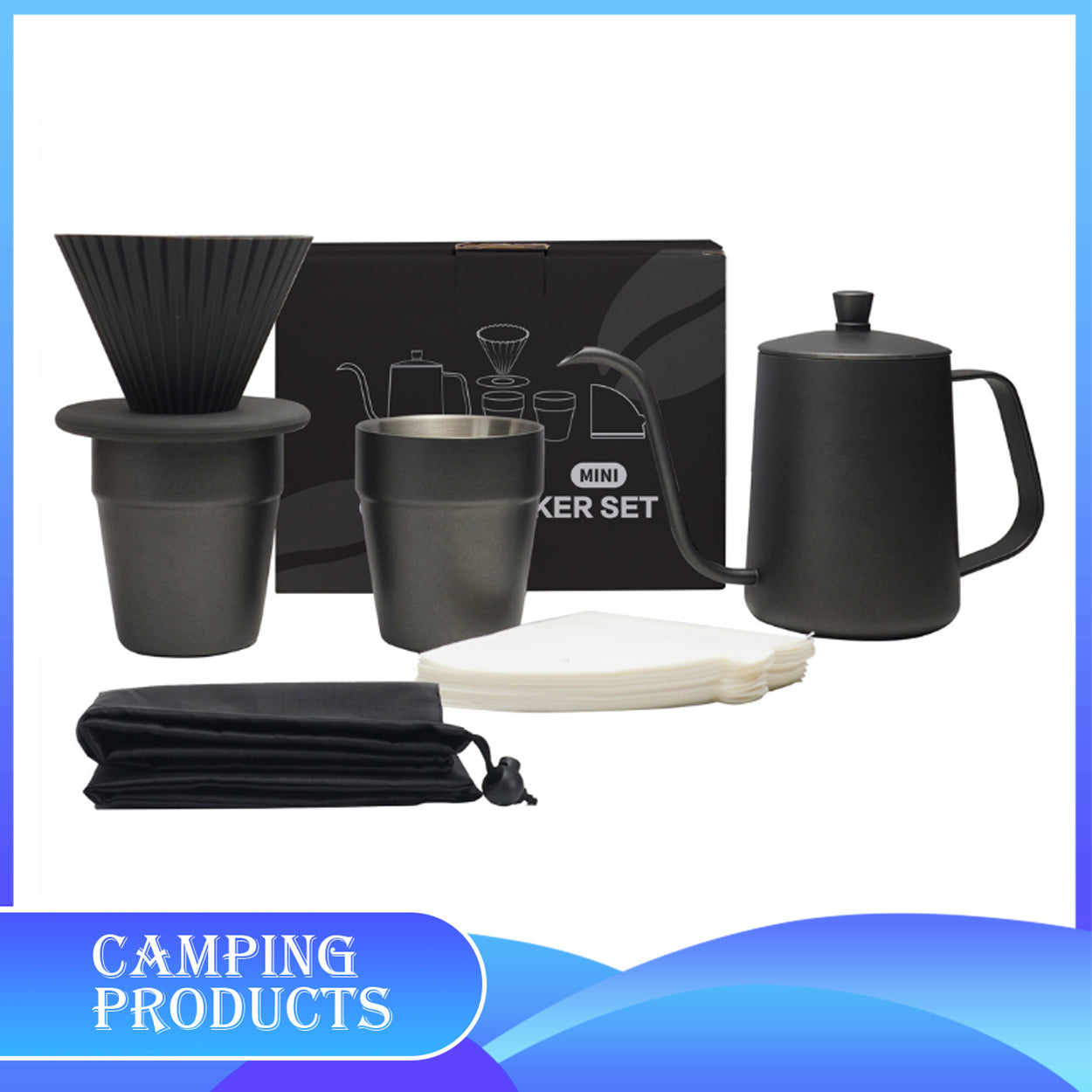 Mini Camping Coffee Maker Set