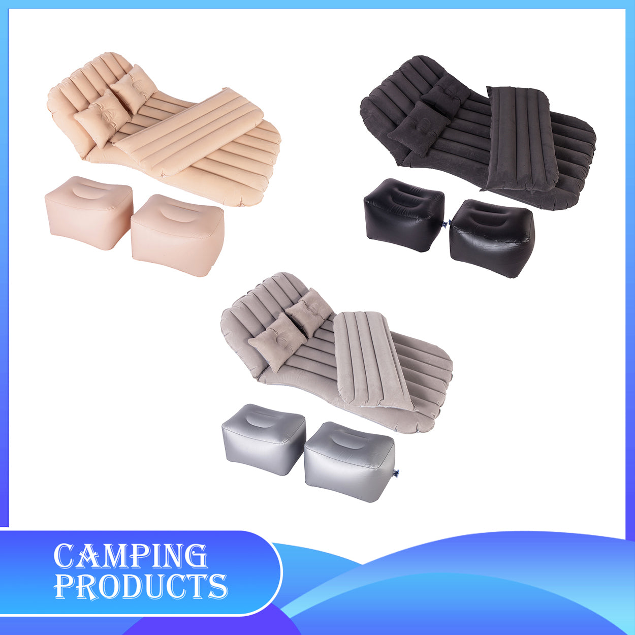 Inflatable Mattresses with Pillow