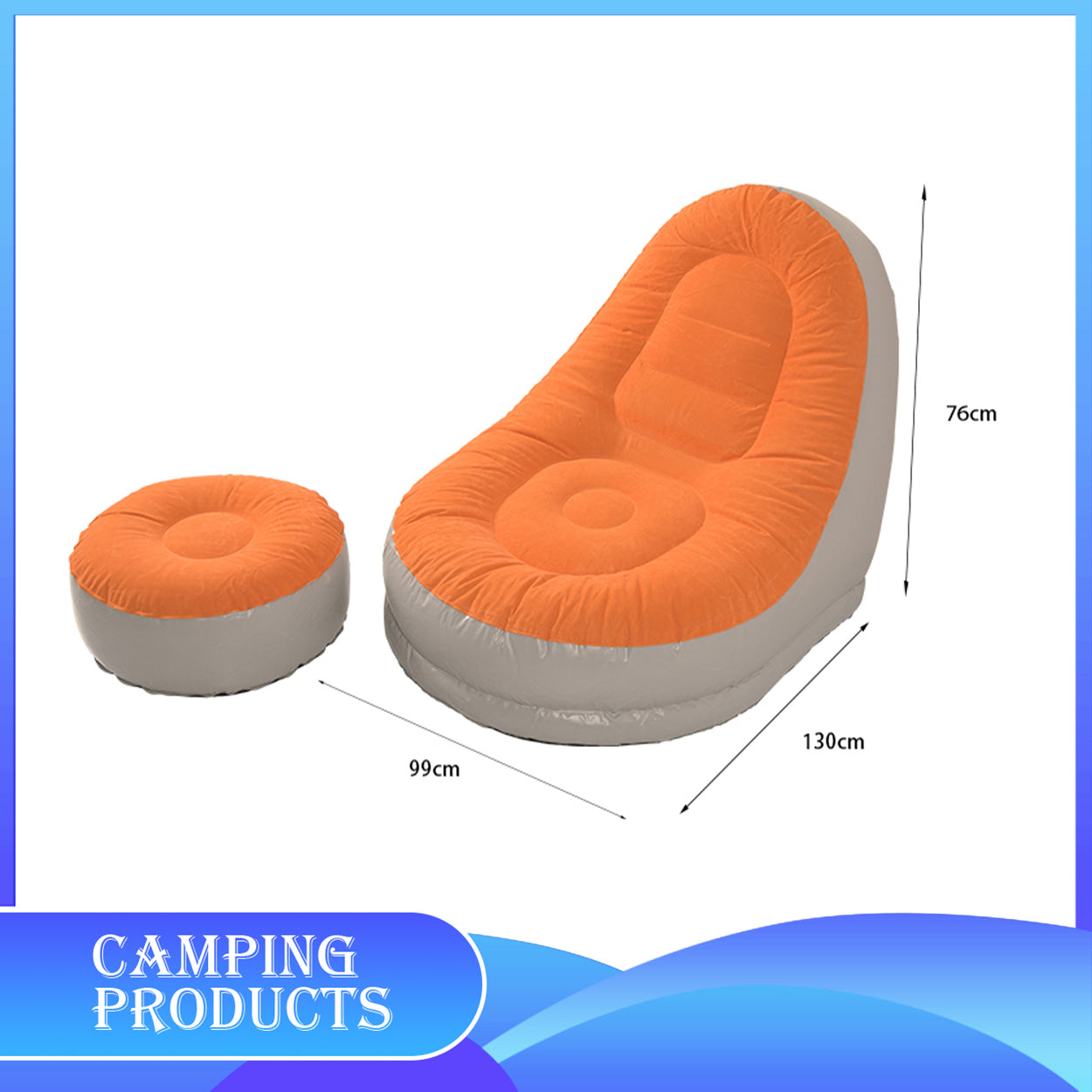 Inflatable Bean Bag Sofa Set