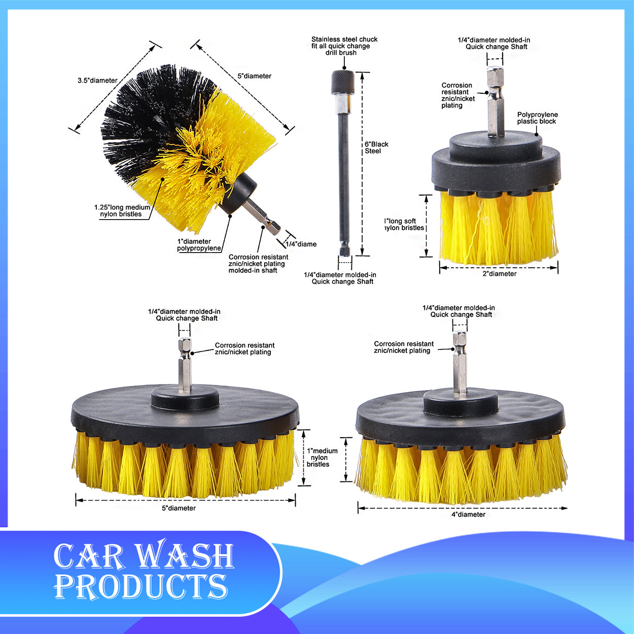 Car Wash Brush Set
