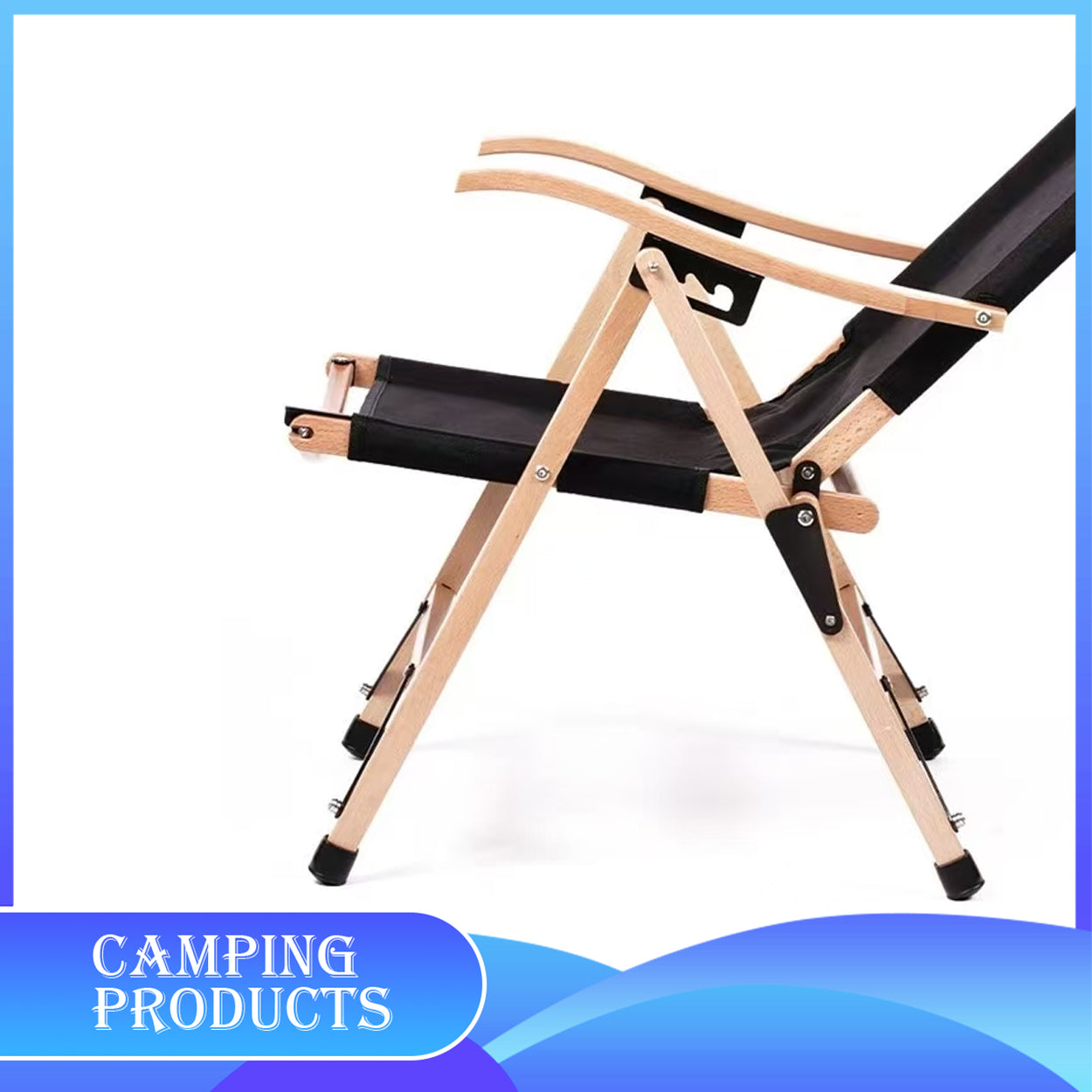 Camping Chair with Adjustable Headrest