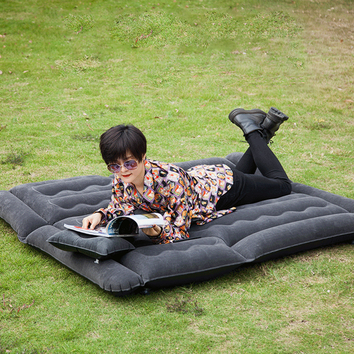 SUV Car Inflatable Air Mattress for Back Seat with 2 Air Pillows