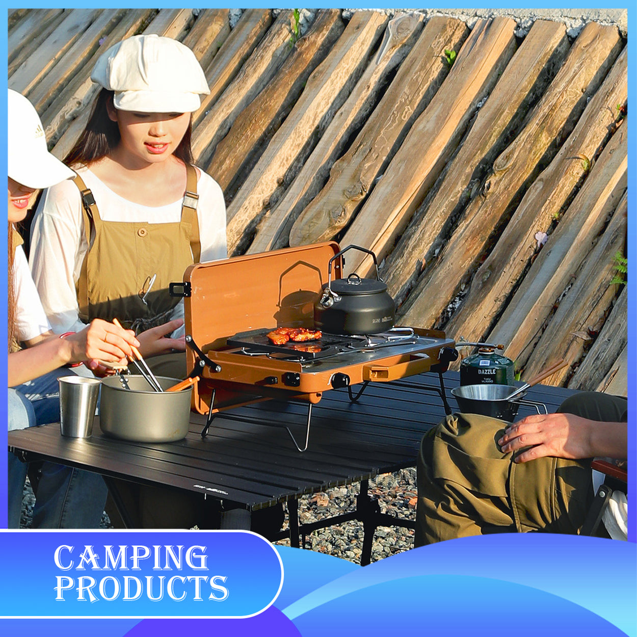 Portable 2-Burner Camping Stove