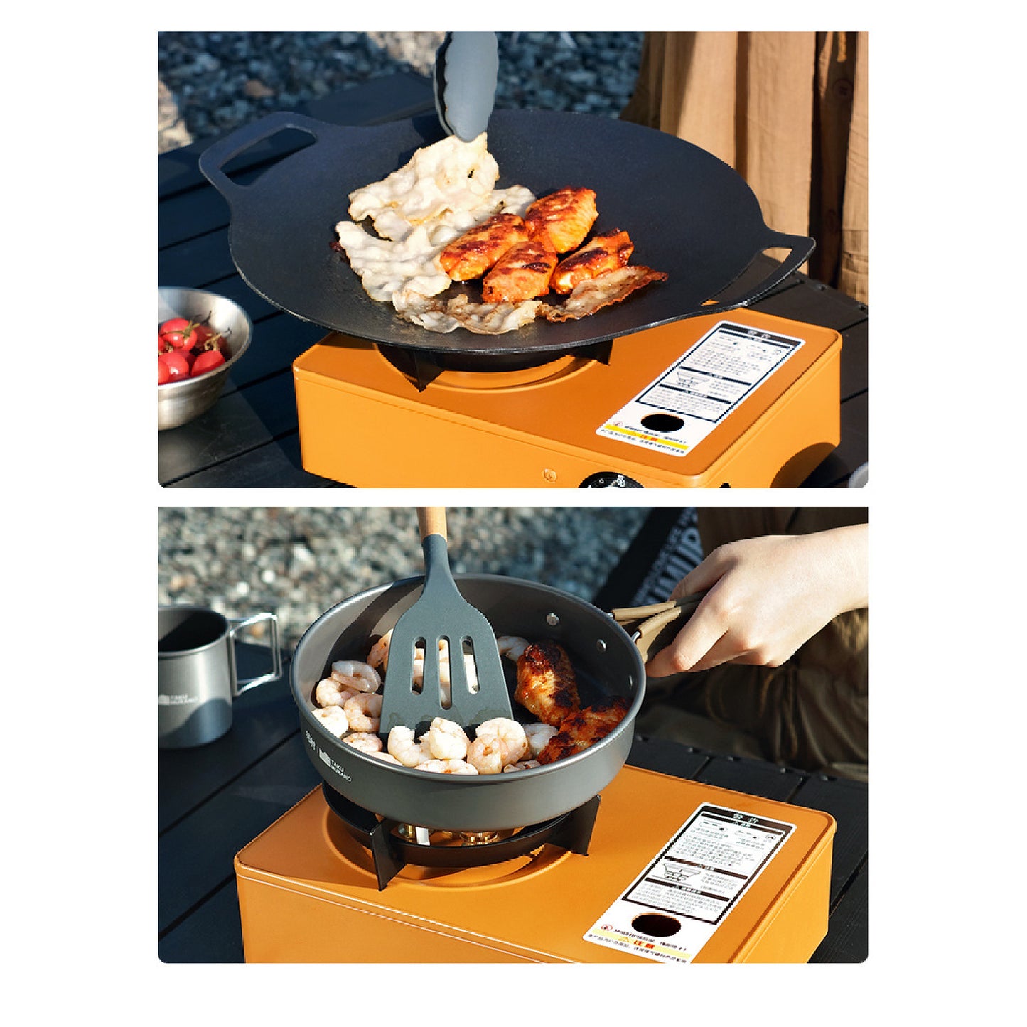 Portable Camping Stove, Single-Burner Gas Stove