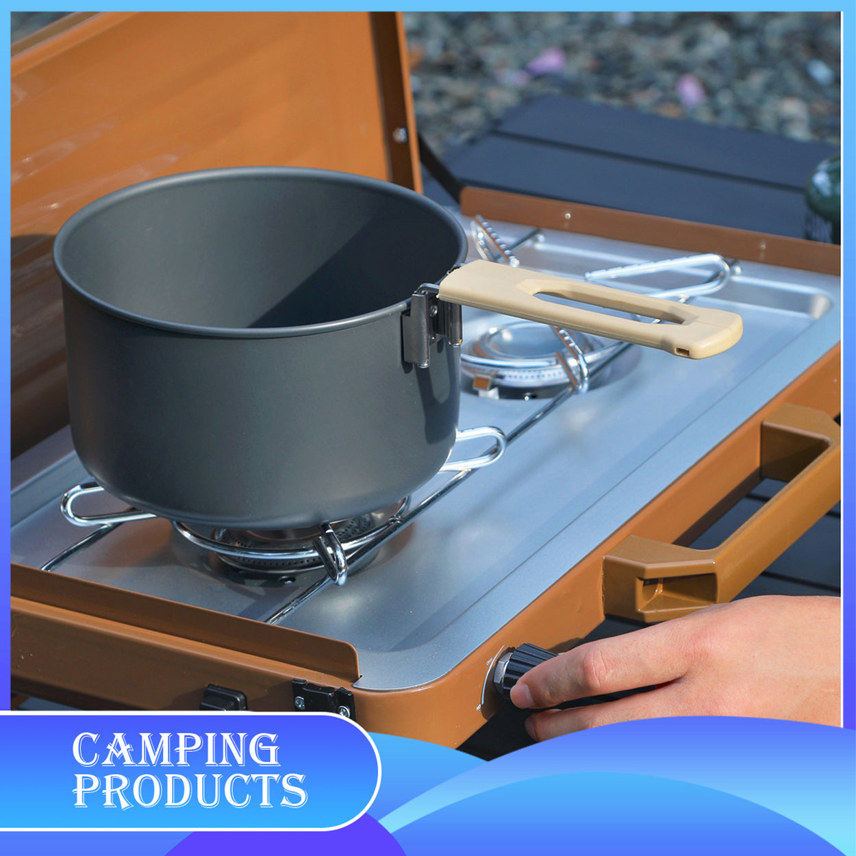 Portable 2-Burner Camping Stove