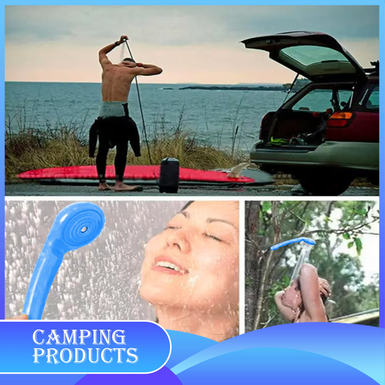 Electric Shower with Car Adapter