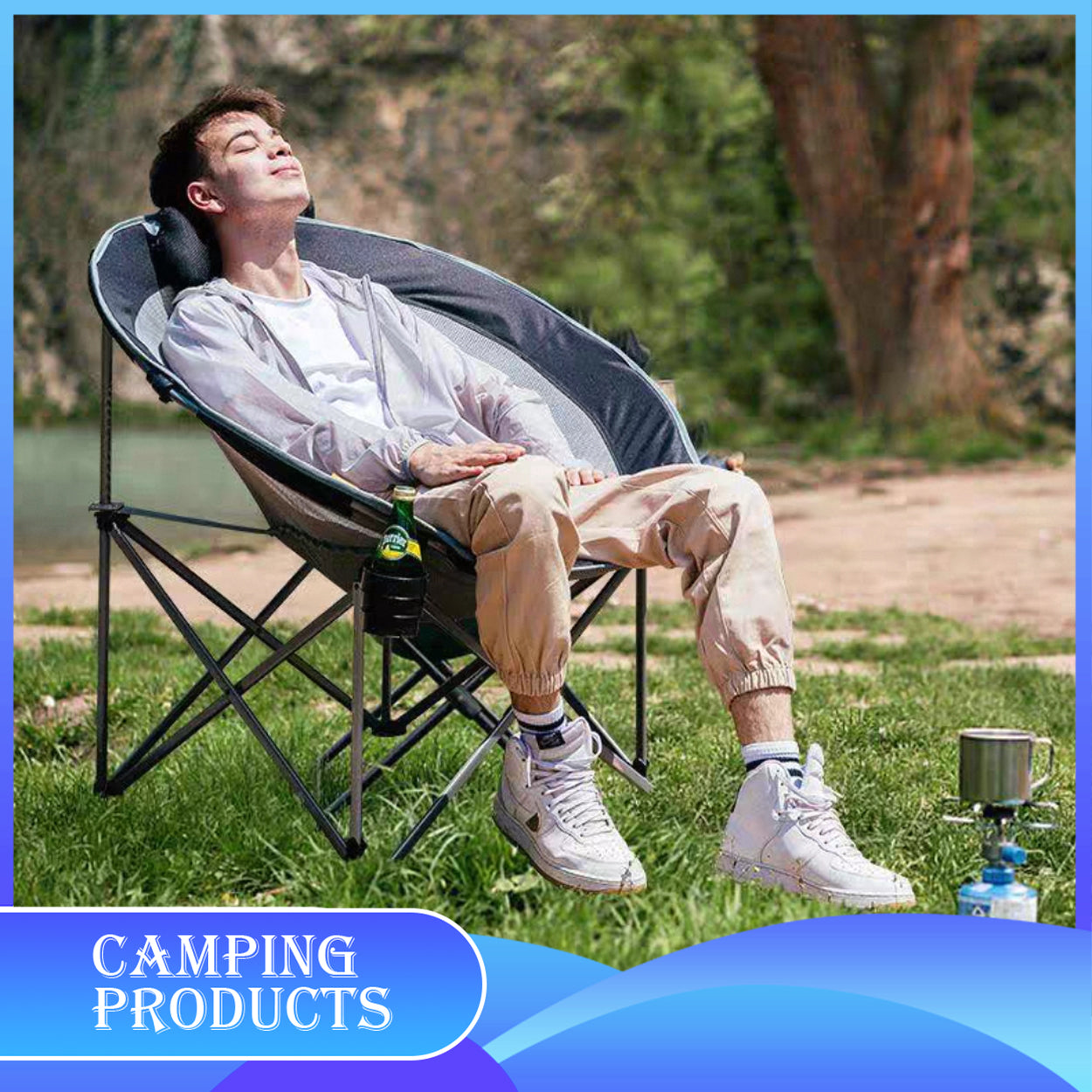 Portable Oversized Moon Chair