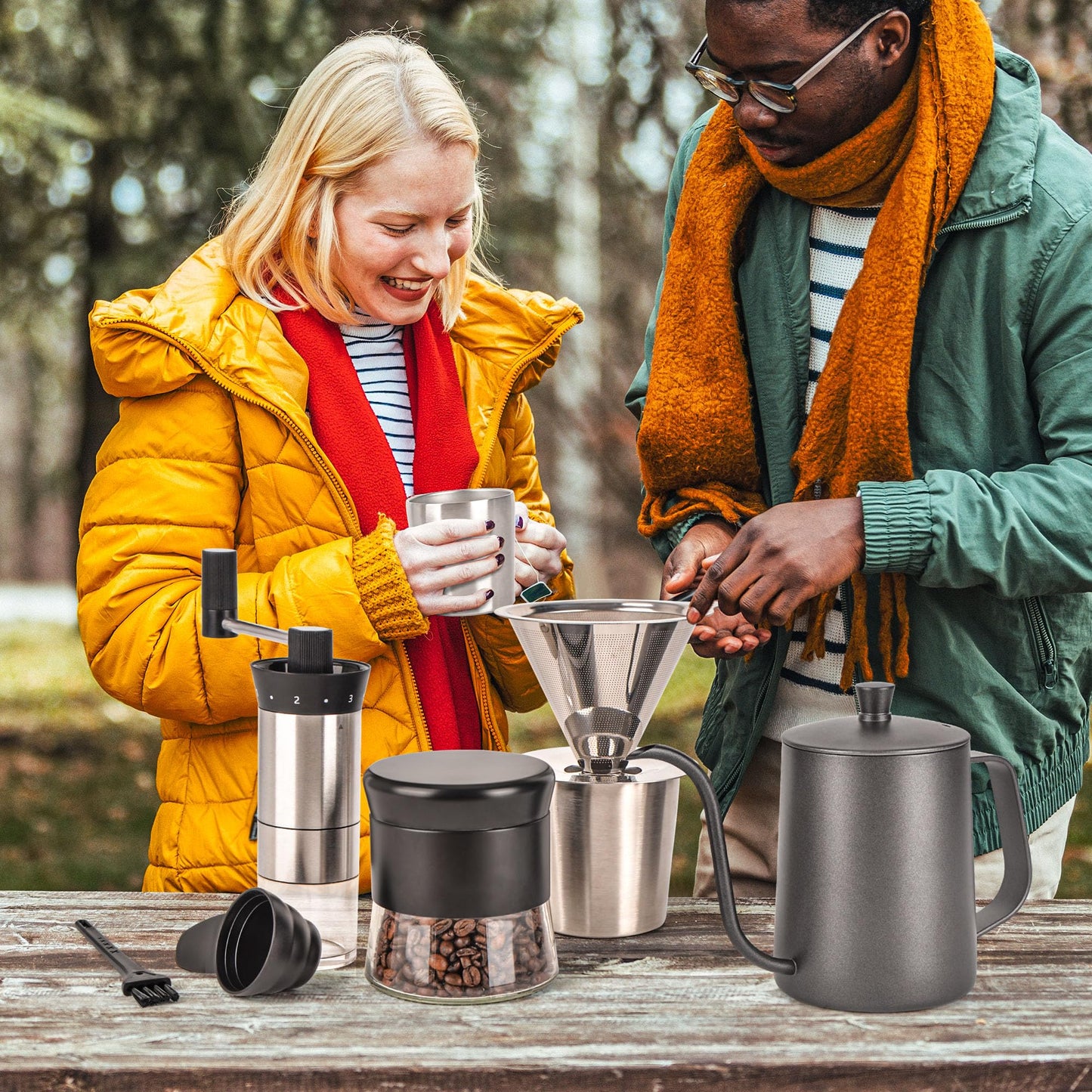 Camping Coffee Maker Set