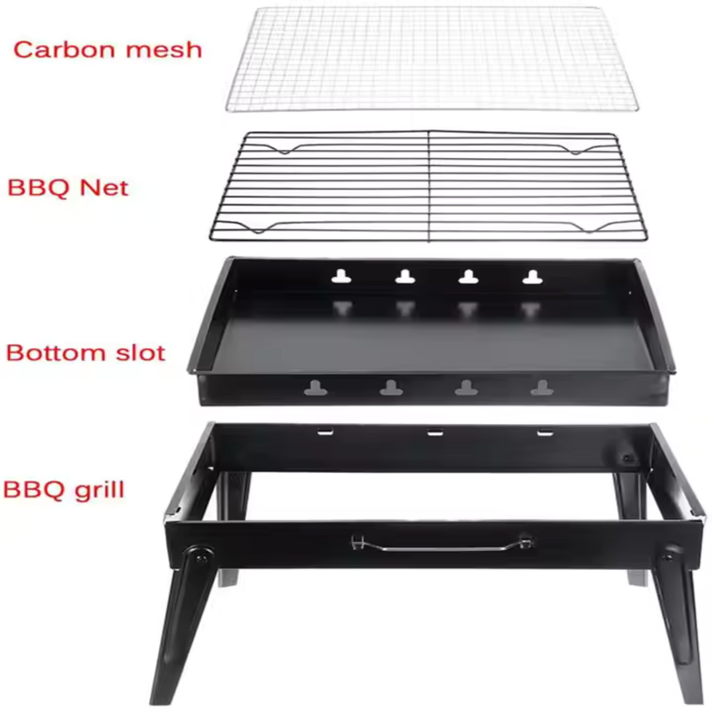 Foldable Charcoal Grill Outdoor Smoker