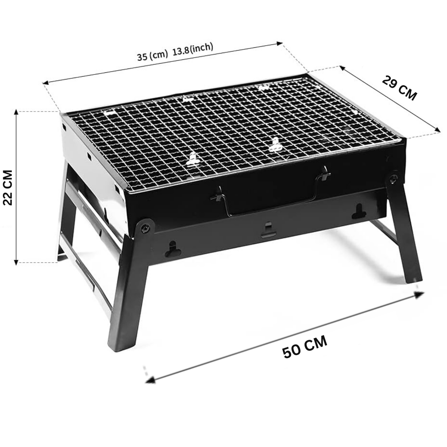 Foldable Charcoal Grill Outdoor Smoker