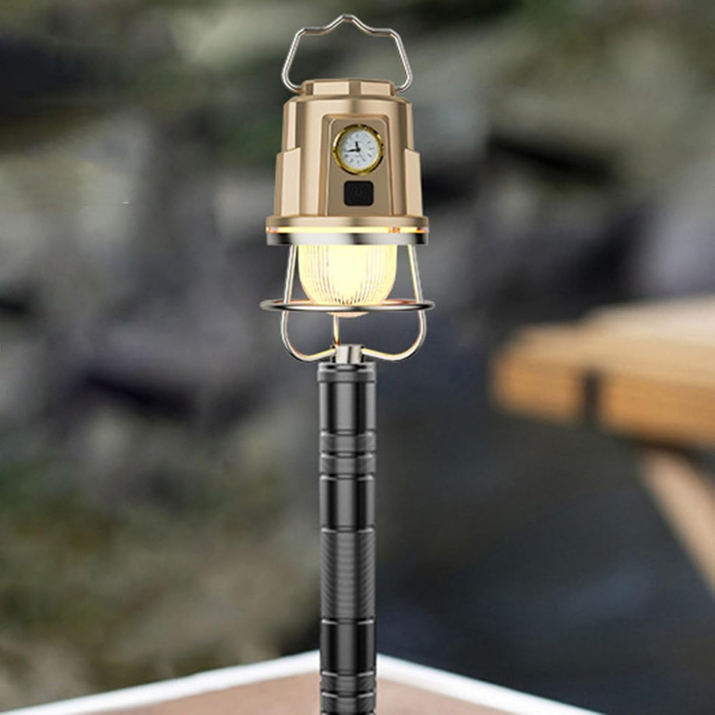 Rechargeable Light with Clock