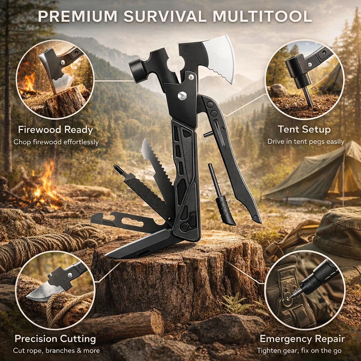 Stainless Steel Multi Funcional Tool Pliers