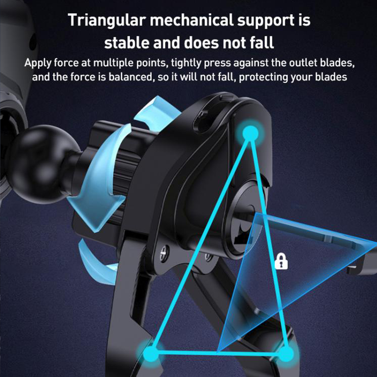 360° Rotating Wireless Car Charger Phone Holder