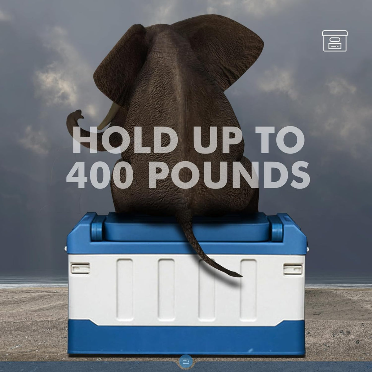 Camping Storage Organizer with Lid 60L