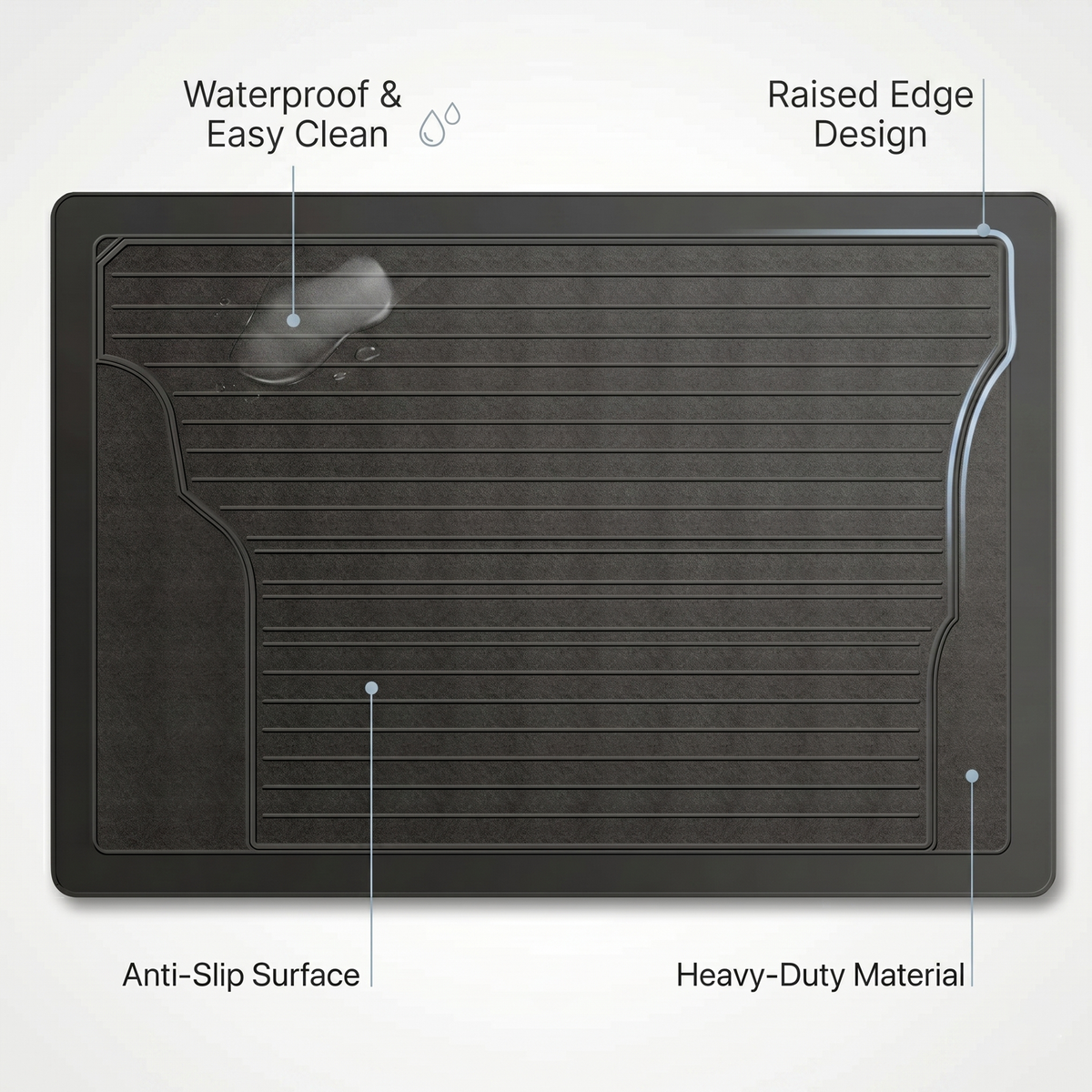 Rubber Cargo Car Trunk Mat