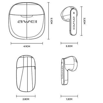 T68 ENC Bluetooth Earbuds