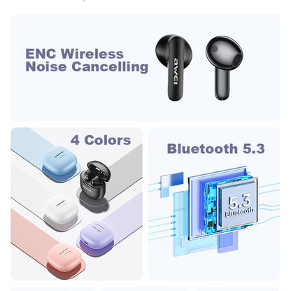 T68 ENC Bluetooth Earbuds