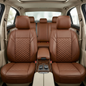 Premium 5Pcs Set Leather (Faux) Car Seat Cover Full Set | SUV Car