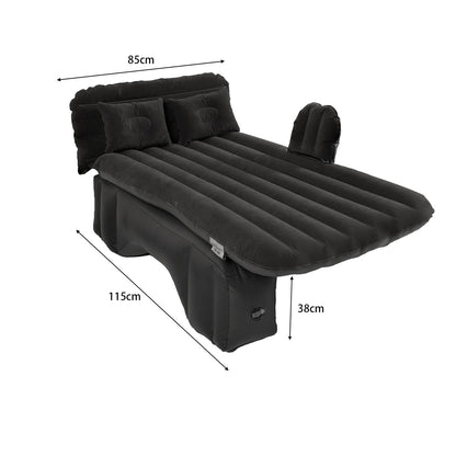 Inflatable Car Air Mattress with Headrest, Pump & 2 Air Pillows