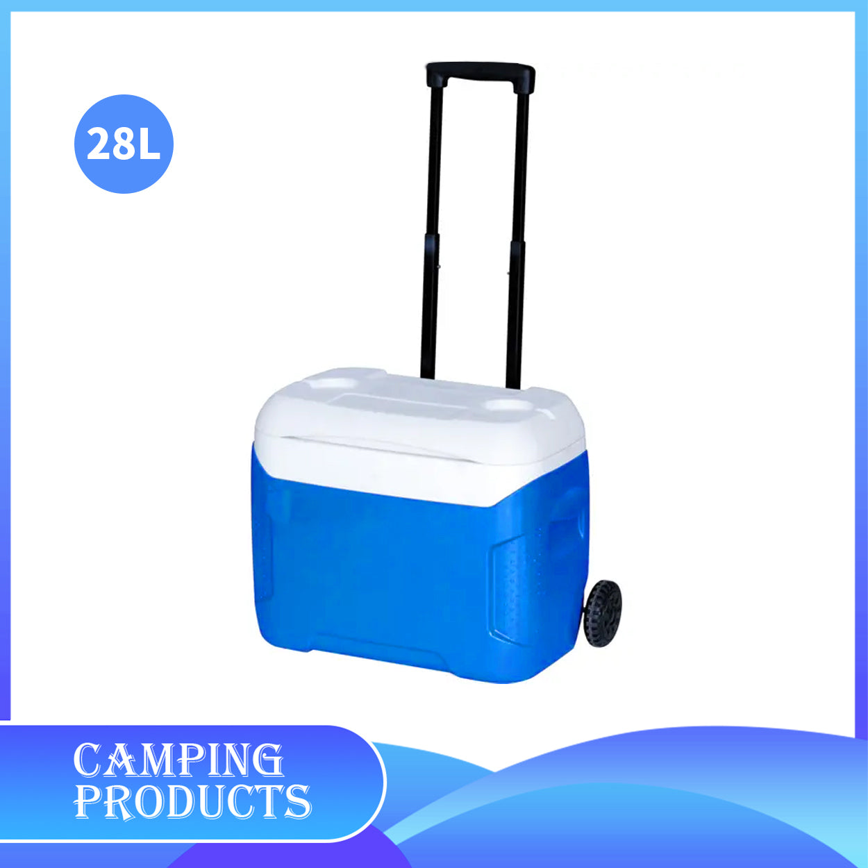 28L Rolling Cooler Box