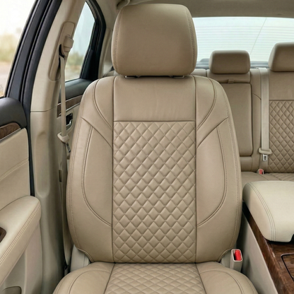 Auto Family Premium 5Pcs Set PU Leather Car Seat Cover Full Set (Sedan Car) | B0GVP8T6XP