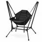 Portable Folding Hammock Camping Chair with Aluminum Frame & Carry Bag – Black