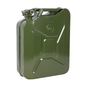 20L Military Green Metal Jerry Can – Heavy-Duty Fuel Storage for Cars, Generators, Jeeps & Off-Road Vehicles | Leak-Proof, Rust-Resistant, Alcohol-Safe Coating