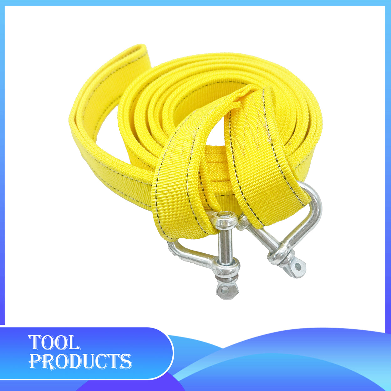 Heavy-Duty Tow Strap with Hooks