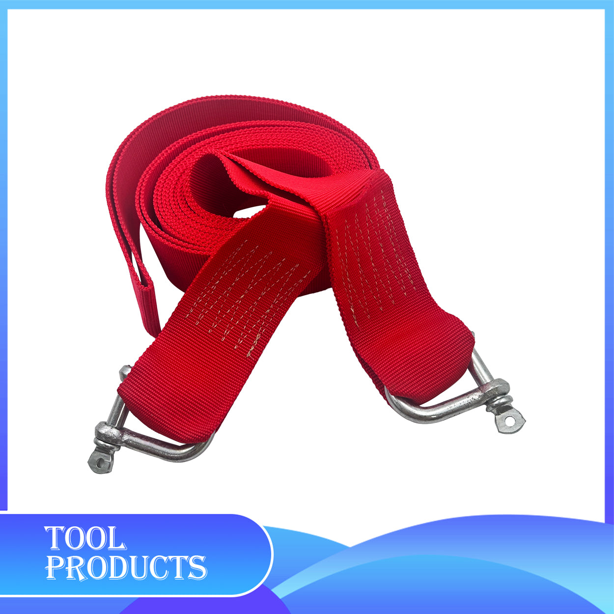 Heavy-Duty Tow Strap with Hooks