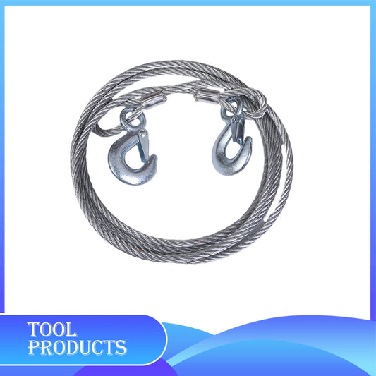 Heavy-Duty Steel Tow Cable with Hooks