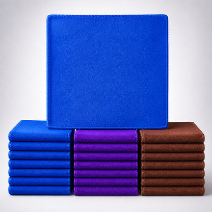 Microfiber Cleaning Cloth 12Pcs | 24Pcs | 36Pcs - 30*30cm, 350 GSM