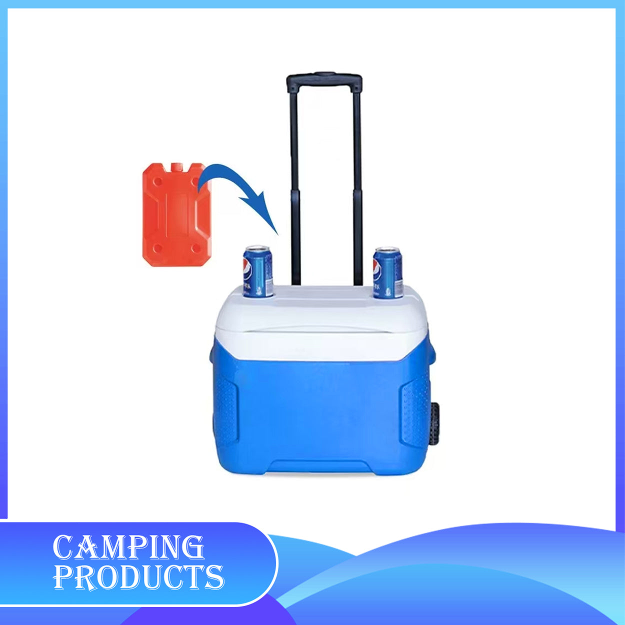 28L Rolling Cooler Box