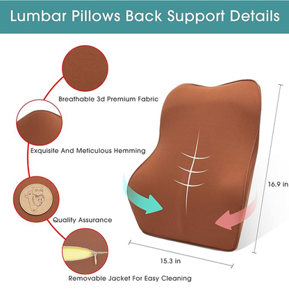 Lumbar Support Pillow for Car Seat and Chair