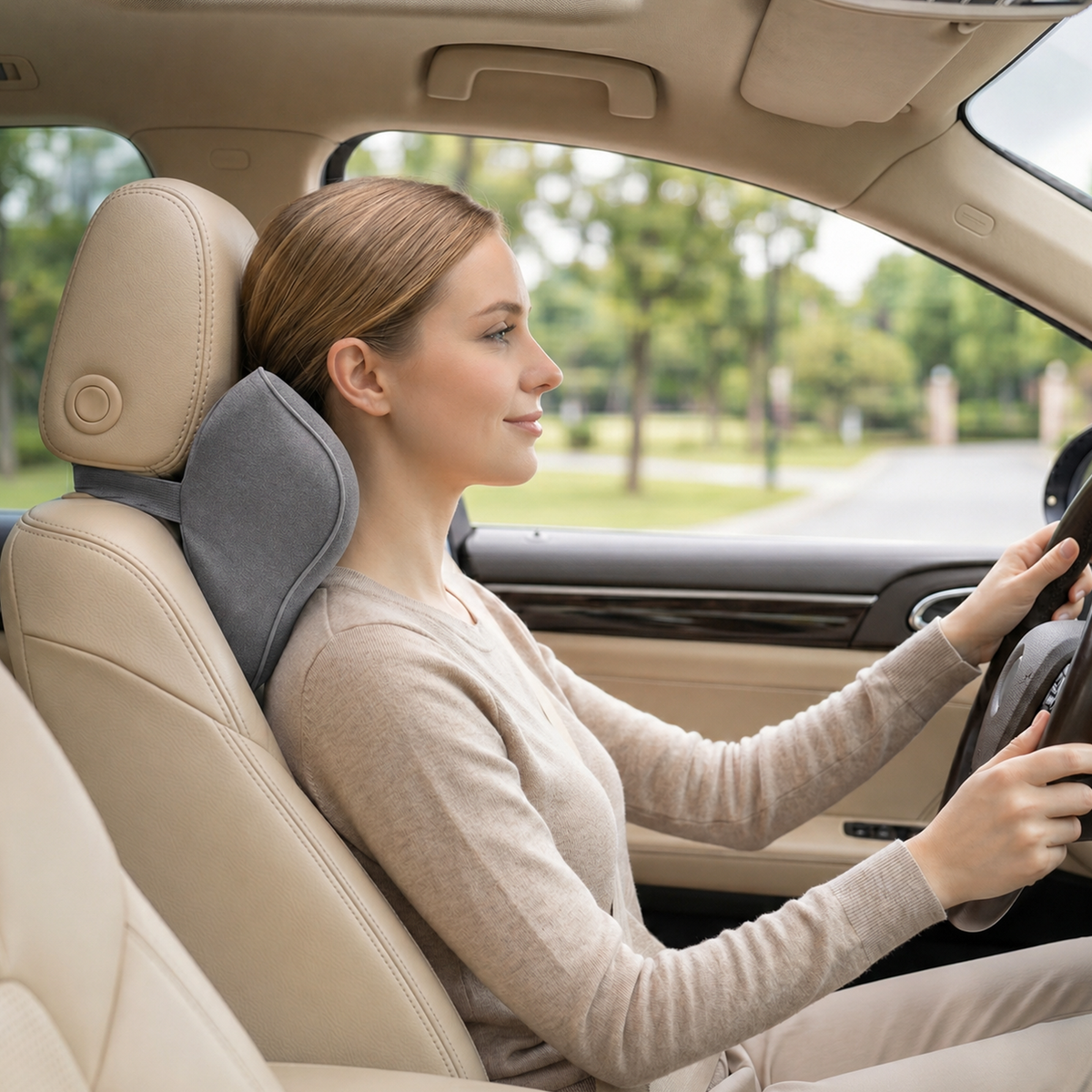 Car Neckrest Support Pillow Memory Foam