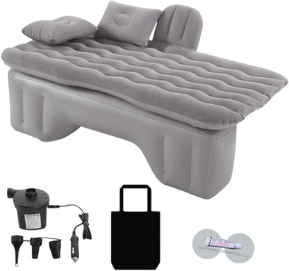 Inflatable Car Air Mattress, Portable Car Camping Mattress with Pillows