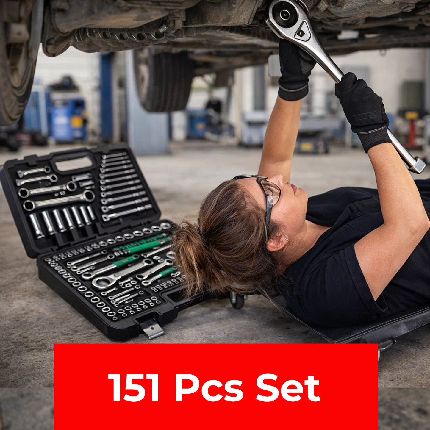 Precision Ratcheting Screwdriver & Socket Bit Set | 151 Pcs