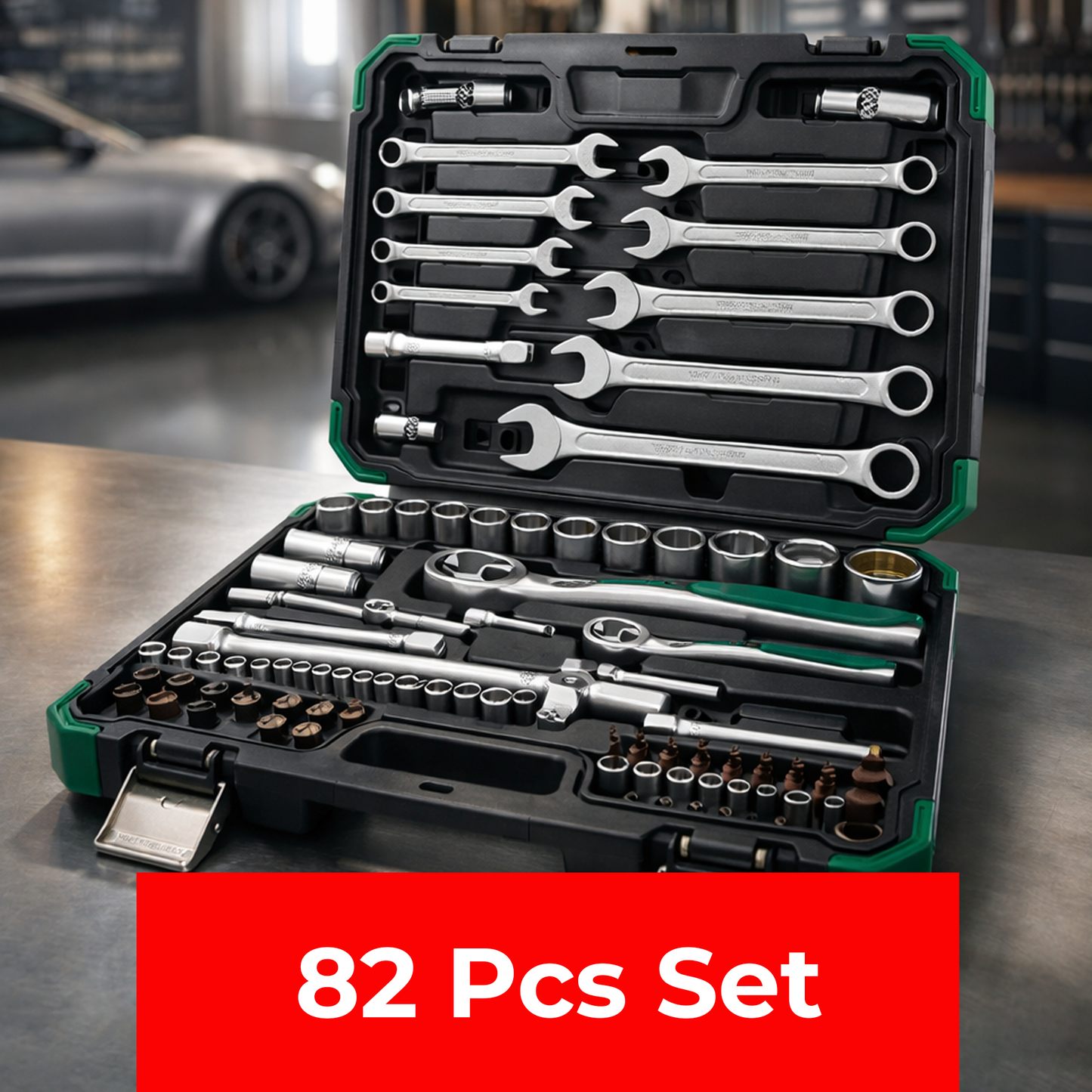 Precision Ratcheting Screwdriver & Socket Bit Set | 82 Pcs