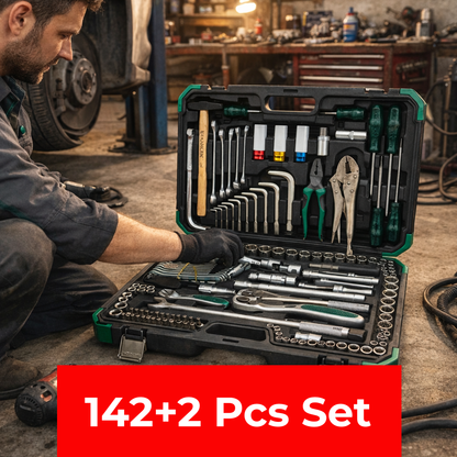 Precision Ratcheting Screwdriver & Socket Bit Set | 142 Pcs