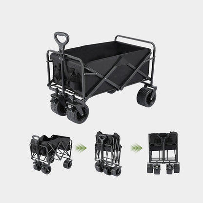 Collapsible Folding Camping Wagon, Folding Trolley Cart