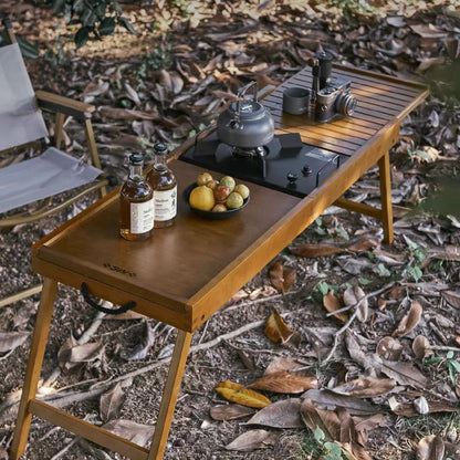 Folding Wooden Camping Table