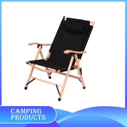 Camping Chair with Adjustable Headrest