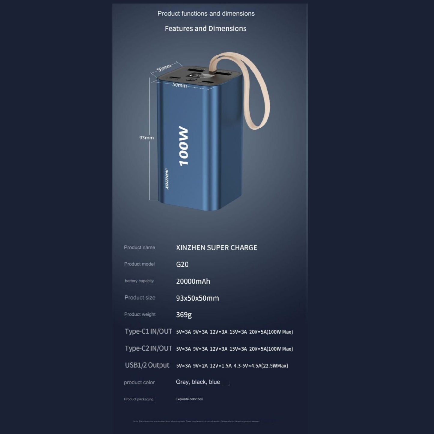 P502 Power Bank 50000mAh