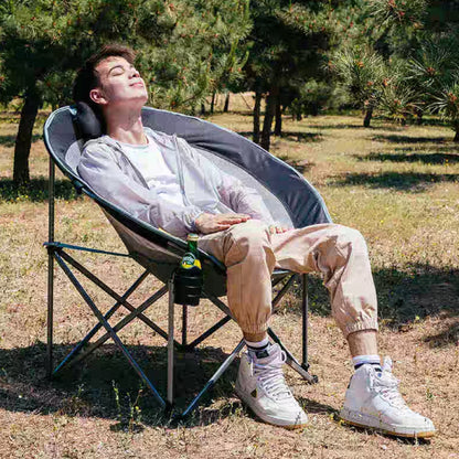 Portable Foldable Moon Camping Chair