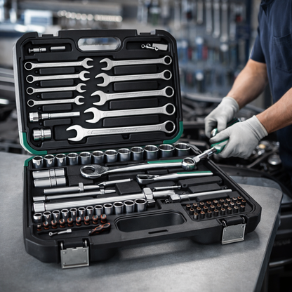 Precision Ratcheting Screwdriver & Socket Bit Set | 82 Pcs