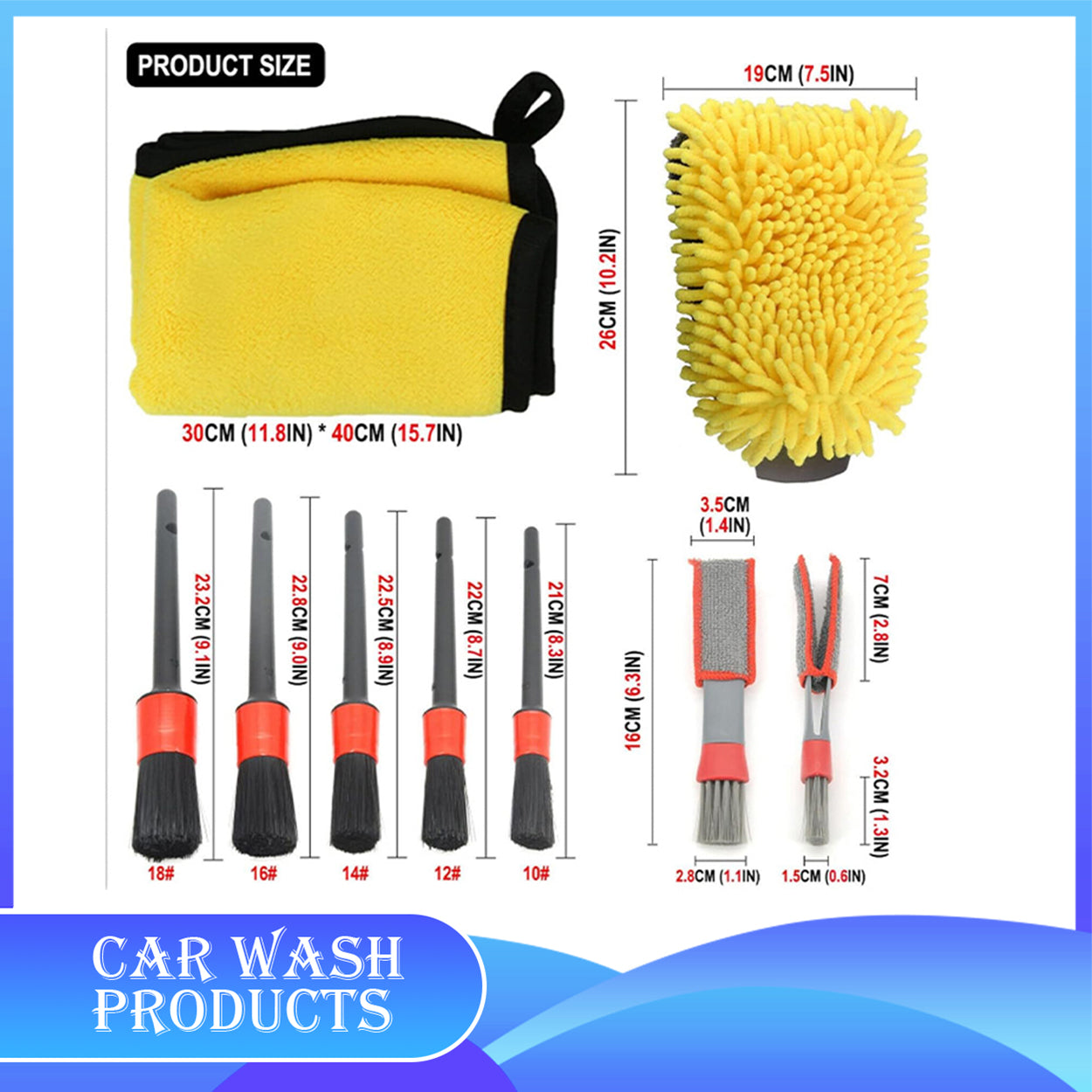 Car Wash Brush Set