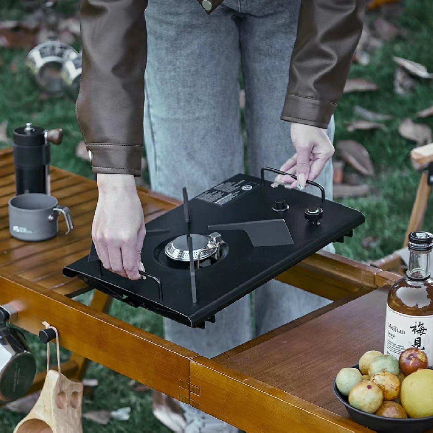 Folding Wooden Camping Table