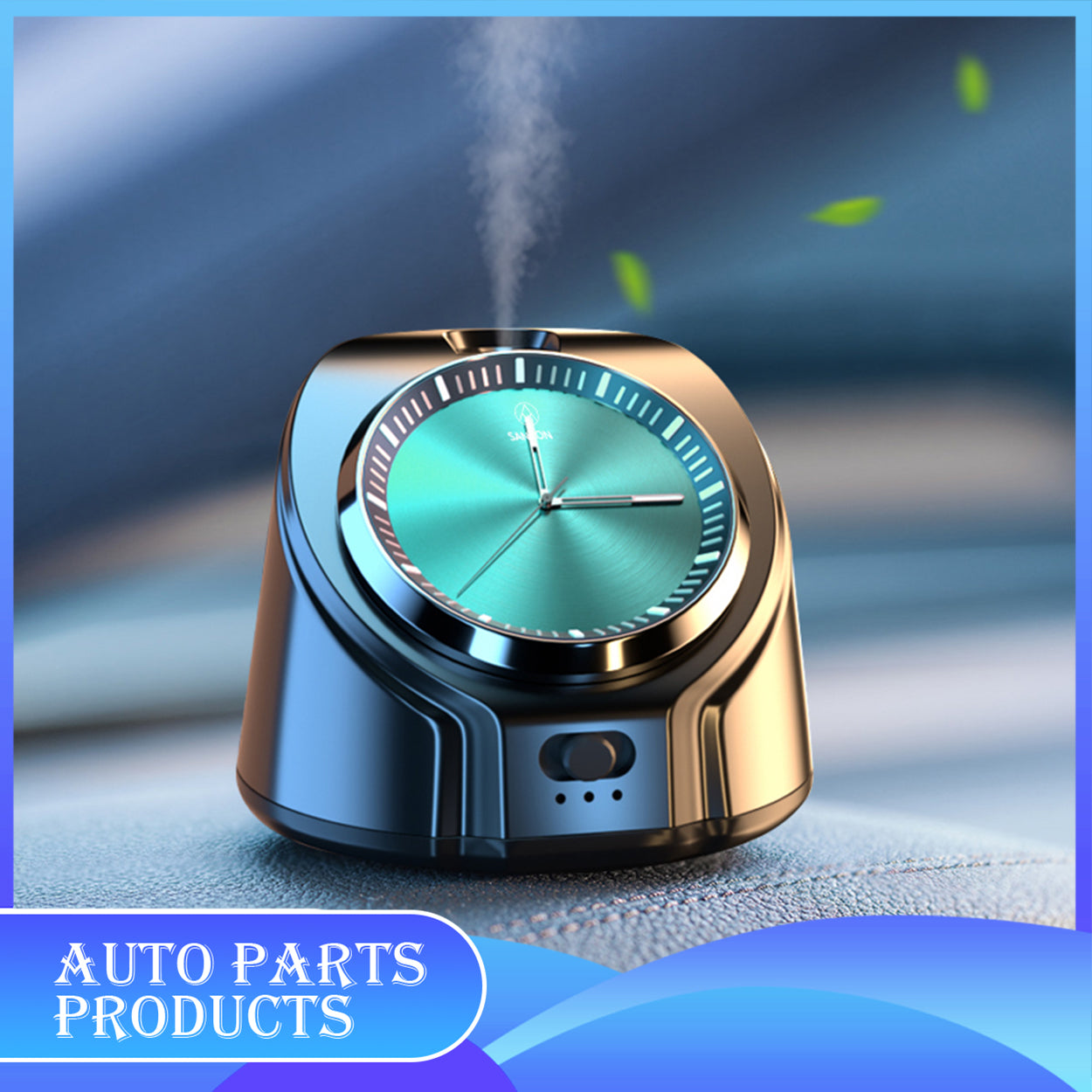Waterless Car Diffuser with Built-in Clock