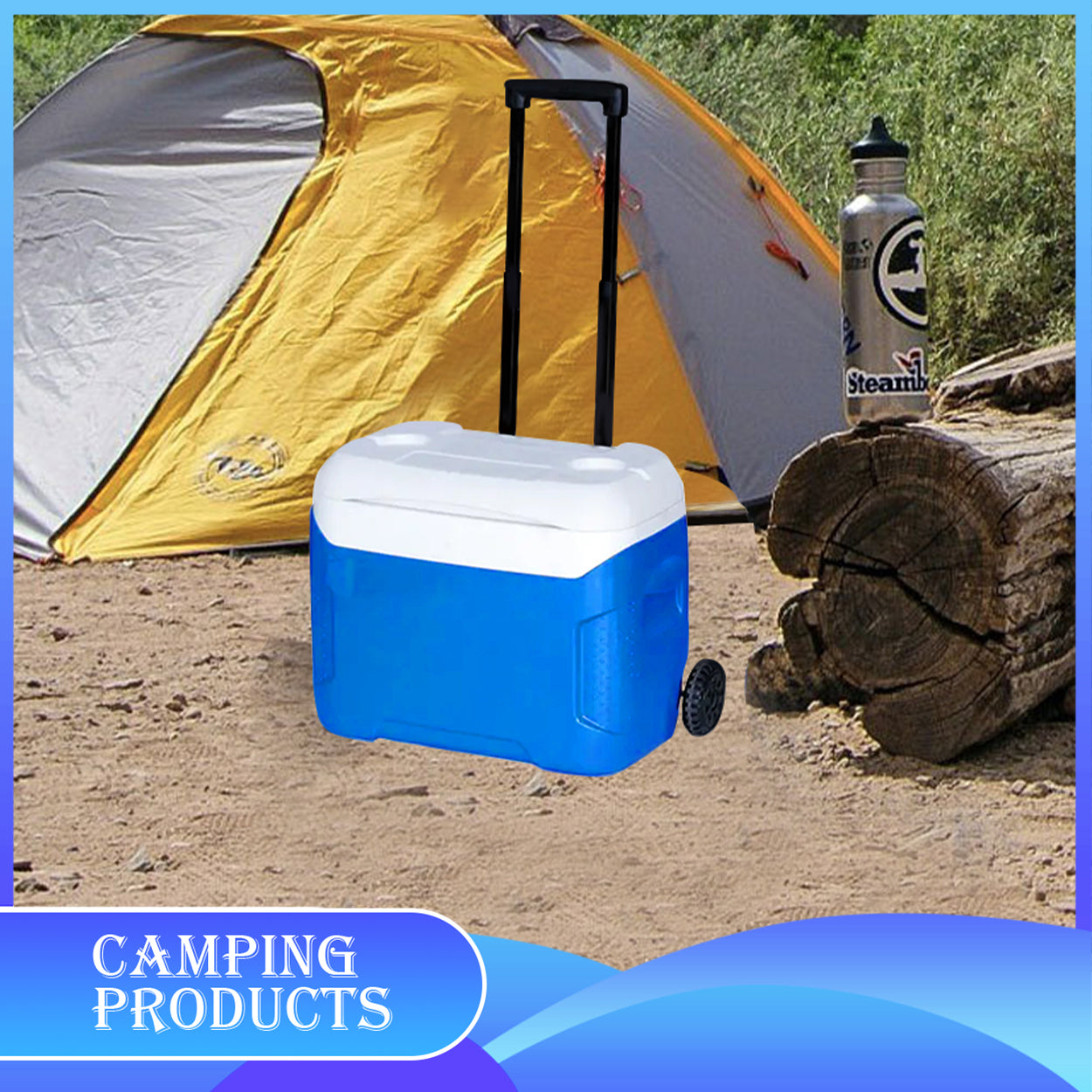 28L Rolling Cooler Box