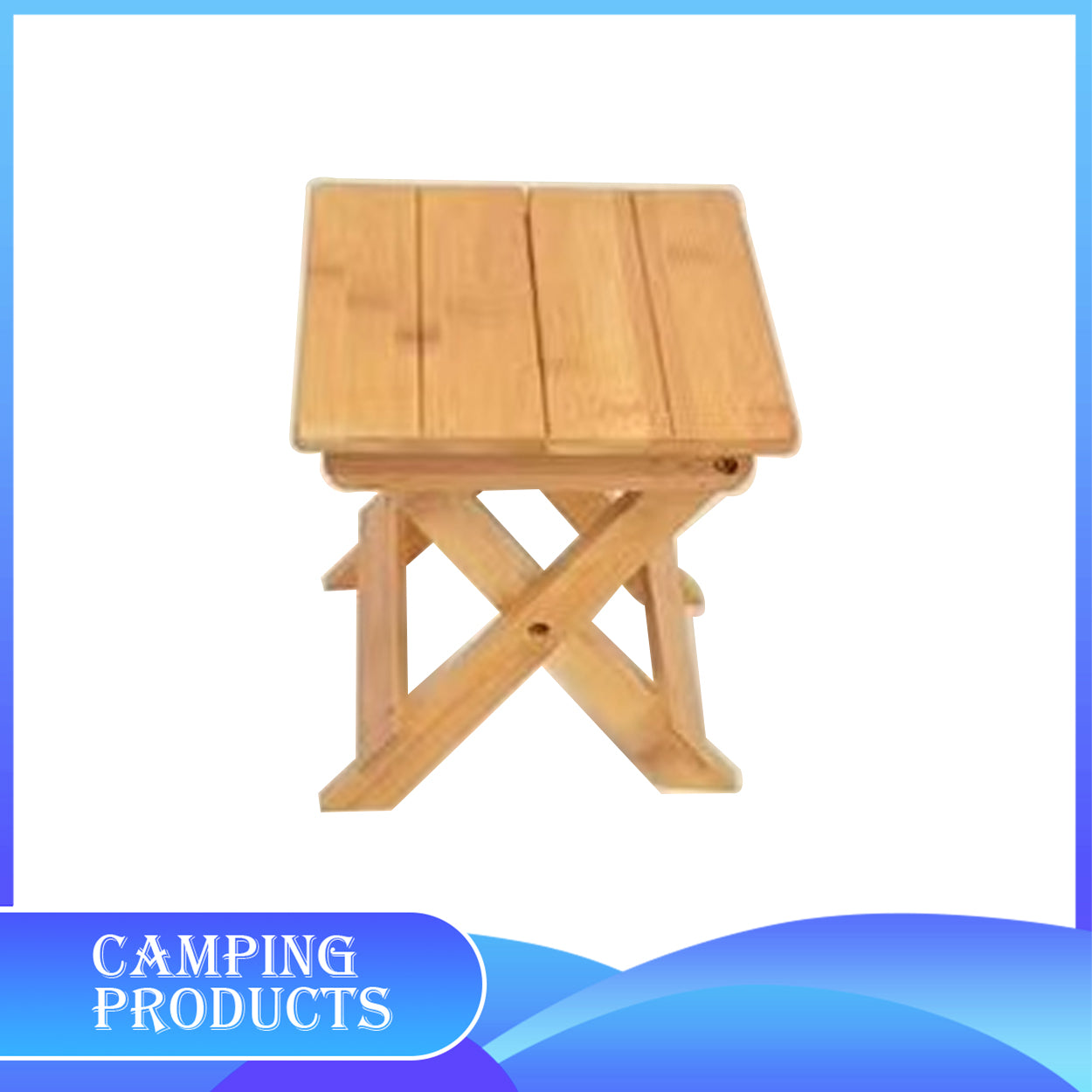 Folding Wooden Camping Table