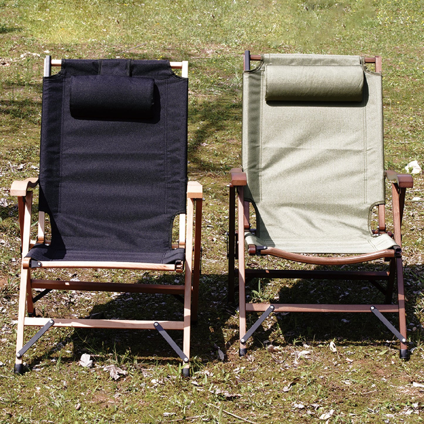 Camping Chair with Adjustable Headrest